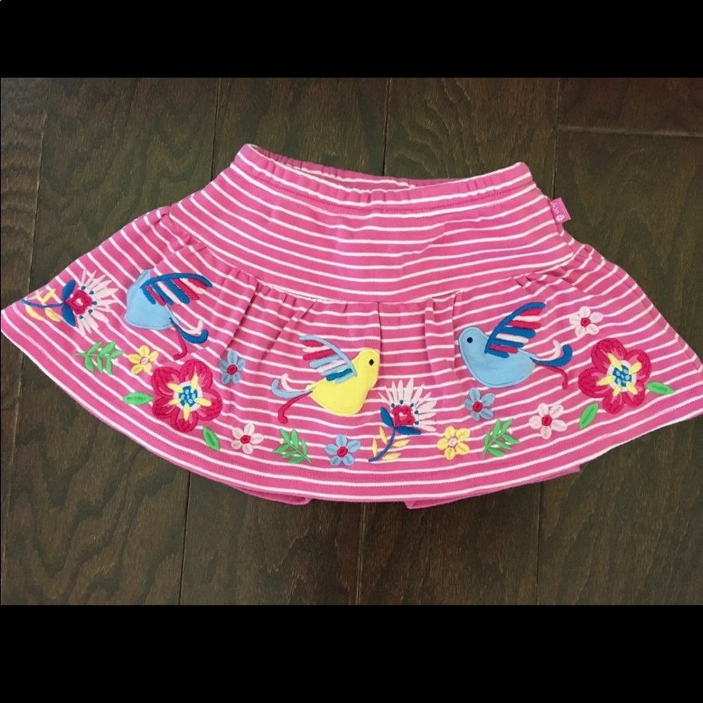 Jojo Maman Bebe embroidered skort